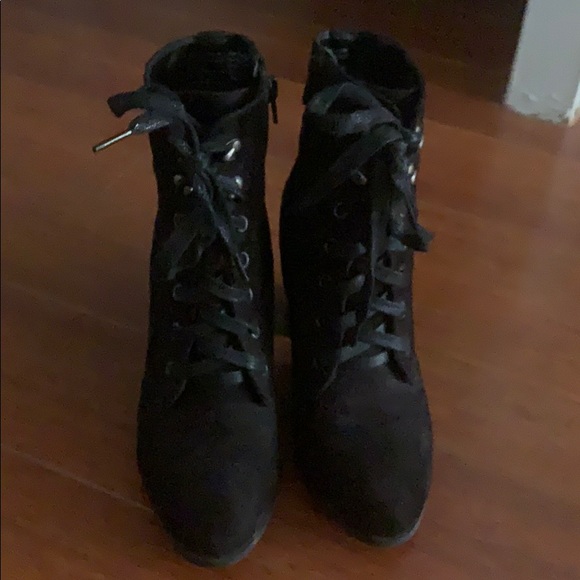 Target Heeled lace up boots